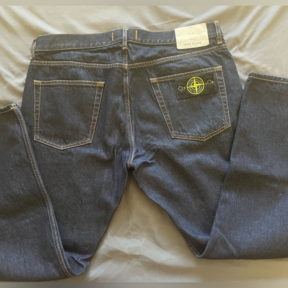 Stone island dark wash jeans 36x30